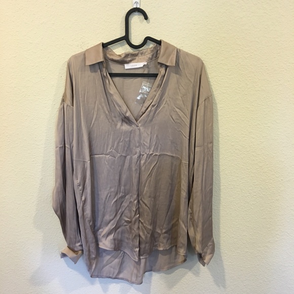 Lush Tops - Lush brown long sleeve collared shirt Lush Tops - Lush brown long sleeve collared shirt